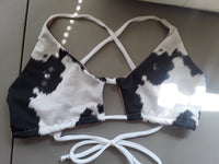 Keyhole triangle bikini top