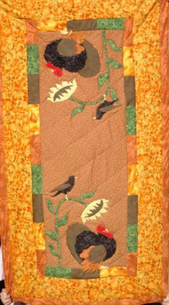 Turkey with Sunflower Table Runner