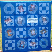 Photo Memory Quilt Wall Hanging - UNIQUE GIFT