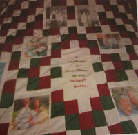 Photo Memory Quilt Wall Hanging - UNIQUE GIFT