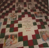 Photo Memory Quilt Wall Hanging - UNIQUE GIFT
