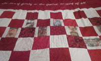Photo Memory Quilt Wall Hanging - UNIQUE GIFT