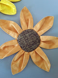 Sunflower drink coasters: mug rugs