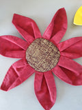Sunflower drink coasters: mug rugs