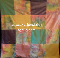 Cuddle Fleece and Minky with Satin Patchwork Baby Blanket