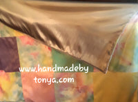 Cuddle Fleece and Minky with Satin Patchwork Baby Blanket