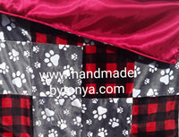 Cuddle Fleece and Minky with Satin Patchwork Baby Blanket