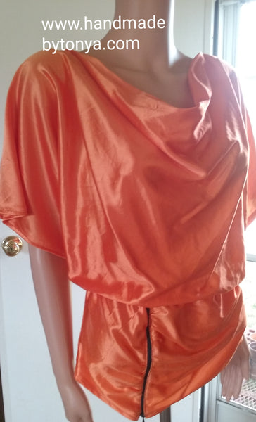 Women's Satin cowl neck Blouse