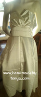 Formal/Semi-formal Satin Dress w Crumbcatcher bodice