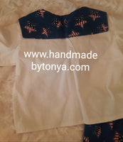 Sailor set (shirt/shorts) unisex