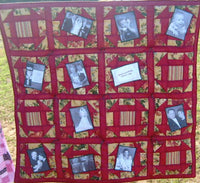 Photo Memory Quilt Wall Hanging - UNIQUE GIFT