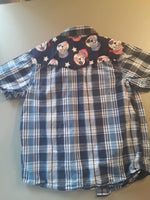 Upcycled Kids Button Up Shirt