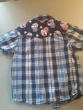 Upcycled Kids Button Up Shirt